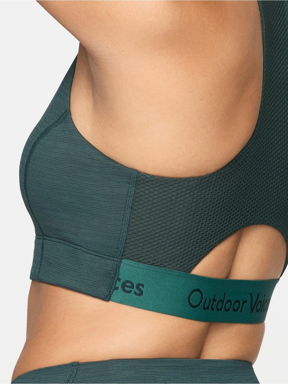 Outdoor Voices Doing Things Bra in Evergreen Size Medium